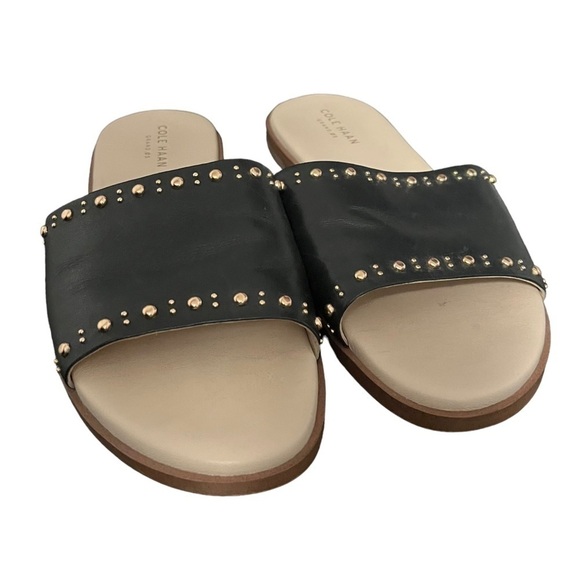 Cole Haan Anica Stud Slip-On Flat Sandals - Picture 2 of 8